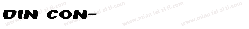 din con字体转换